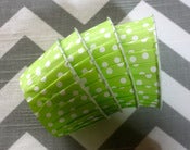 Image of Lime Green Dots Candy Cups