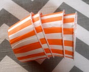 Image of Orange Stripe Candy Cups