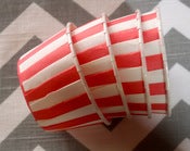 Image of Red Stripe Candy Cups