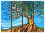 Image of Art Card- 4 seasons Tree