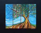 Image of 16x20 Matted Print-4 seasons tree