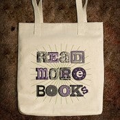 Image of Read More Books - Bull Denim Tote Bag / Natural