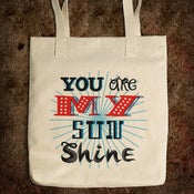 Image of You Are My Sunshine - Bull Denim Tote Bag / Natural