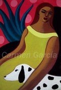Image of Mujer y dálmata
