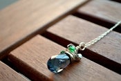 Image of Sapphire Emerald Wrapped Necklace
