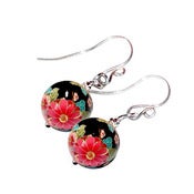 Image of Sterling Silver Yokosuka Tensha Earrings - Orient