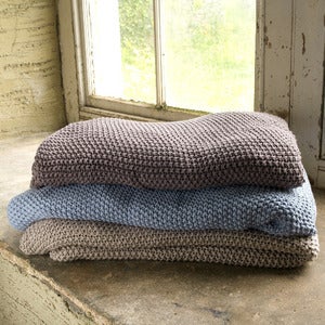 Image of Moss Stitch Throw