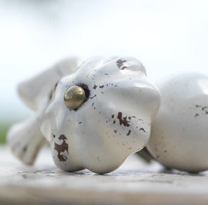 Image of Talia Flower Ceramic Door Knob