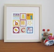 Image of Personalised ABC Birth Date Print
