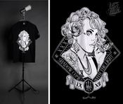 Image of US AND THEM MOONLIGHT BUTTERFLY T-SHIRT