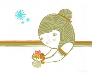 Image of Holding Carefully Print