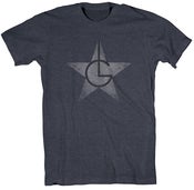 Image of Men's Heather Navy Logo T-Shirt
