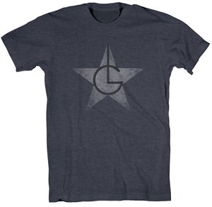 Image of Men's Heather Navy Logo T-Shirt