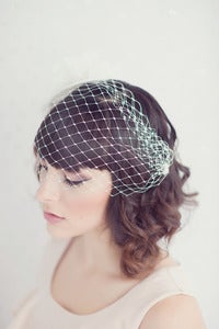 Image of Vivian - Bandeau french netting veil 