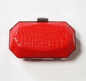 Image of Croc Box Clutch (Citrus)