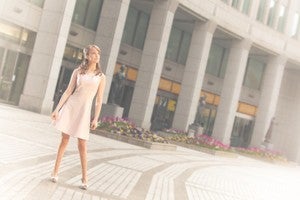 Image of Choker Dress - Pink and Cream Lace