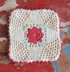 Image of La Vie en Rose Crocheted Doily