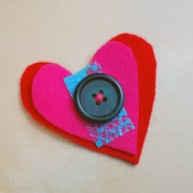 Image of Rosie Thomas: Handmade Felt Heart Pin