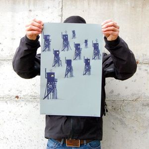 Shacktown at night print