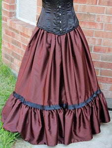 Image of Evening Stroll Victorian Steampunk Skirt