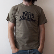 Image of Trippy Wicked - Guys Army Green T-Shirt