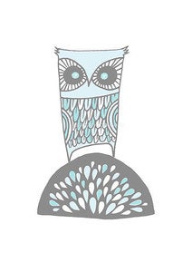 Image of Blue Owl Print