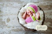 Image of Watermelon hat and leg warmer set
