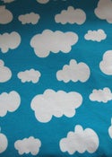 Image of Turquoise clouds jersey (by half metre)