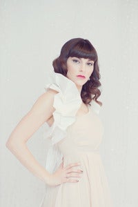 Image of Amelia - White Shoulder Bridal Wrap