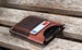 Image of Football grain & Horween Chromexcel iPhone cardholder/sleeve 