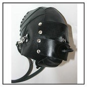 Image of BDSM Mask With Inflatable Penis-Gag