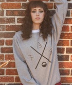 Image of After The Smoke Bones Crewneck (Heather Grey)