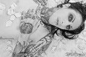 Image of Chris Motionless B&W Limited Edition Metallic 8x12 1/25