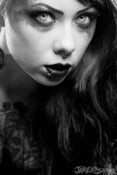 Image of Megan Massacre classic B&W - Limited Edition Metallic 8x12 1/25