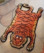 Image of Small Tiger Rug from Tibet