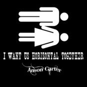 Image of I want us horizontal together - Black/White (Tshirt)