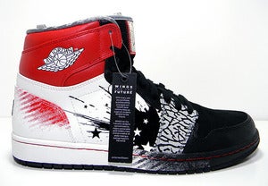 Image of Nike Air Jordan I(1) "Dave White-Wings For The Future" Edition