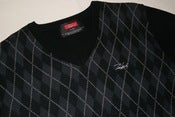 Image of Futura Laboratories Argyle V-Neck Sweater L