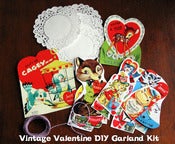 Image of Oh Strumpets Vintage Valentine DIY Garland Kit