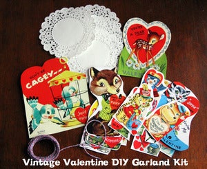 Image of Oh Strumpets Vintage Valentine DIY Garland Kit