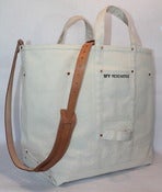 Image of SFV MERCANTILE Heavy Duty Riveted Canvas Bag with Optional Adjustable Leather Shoulder Strap