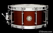 Image of 6.5x14" Burnt Sienna Maple 7ply w/ Steel Rolled Hoops