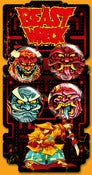 Image of PAKKU-MAN 1.5" 4-button pack. Signed & numbered.