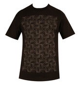 Image of Pattern T-Shirt - Black and Grey 