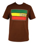 Image of Rasta Flag T-Shirt - Brown