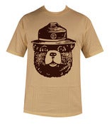 Image of Smokey T-Shirt - Cream and Brown