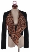 Image of Cropped Leopard Jacket