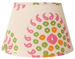 Image of 20" Marrakech Lampshade: Natural/Bubblegum Pink