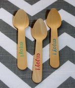 Image of "enjoy" Wooden Cutlery
