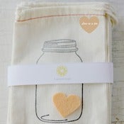 Image of Heart in a Jar Cloth Bags 